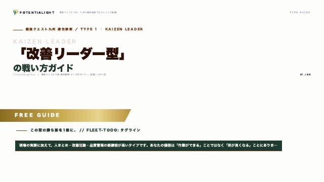 改善リーダー型の戦い方ガイド 表紙